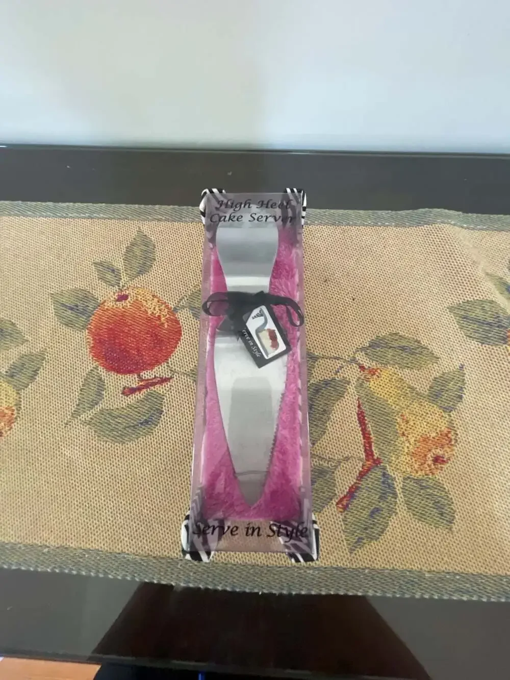 Wild Eye Designs Zebra Print High Heel Cake Server w/Removable Magnetic Heel